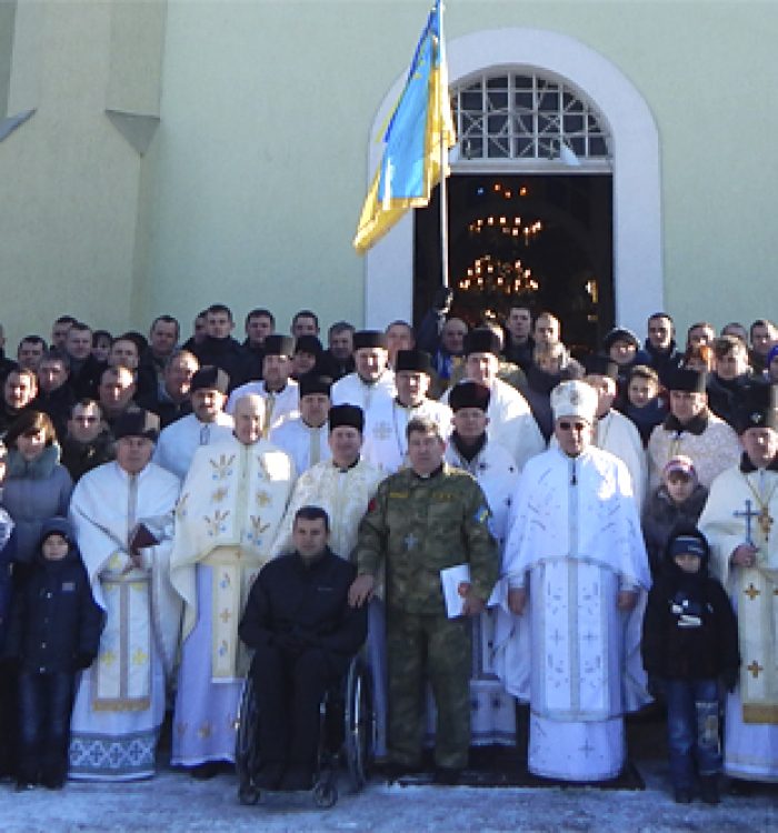 Понад півсотні воїнів АТО взяли участь у духовному заході в Олеську