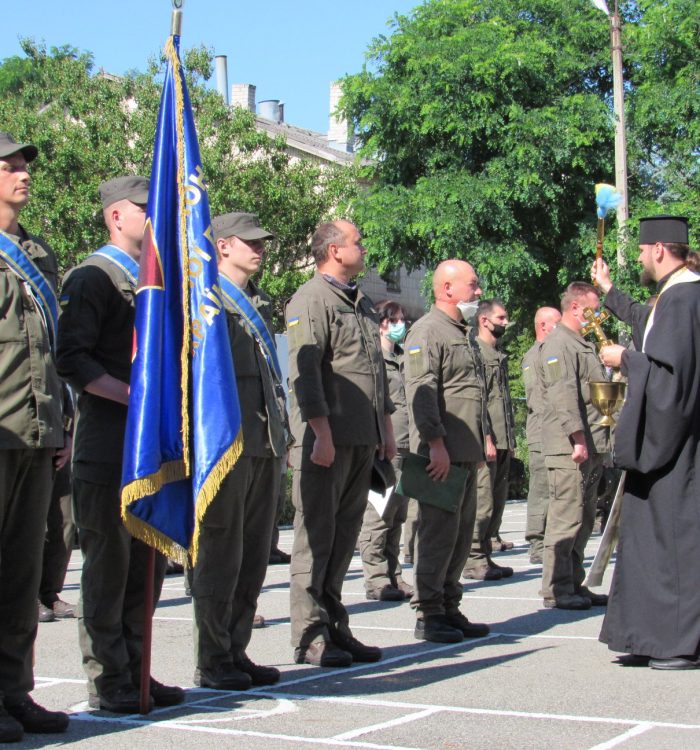 У Славутичі капелан привітав нацгвардійців з річницею створення військової частини