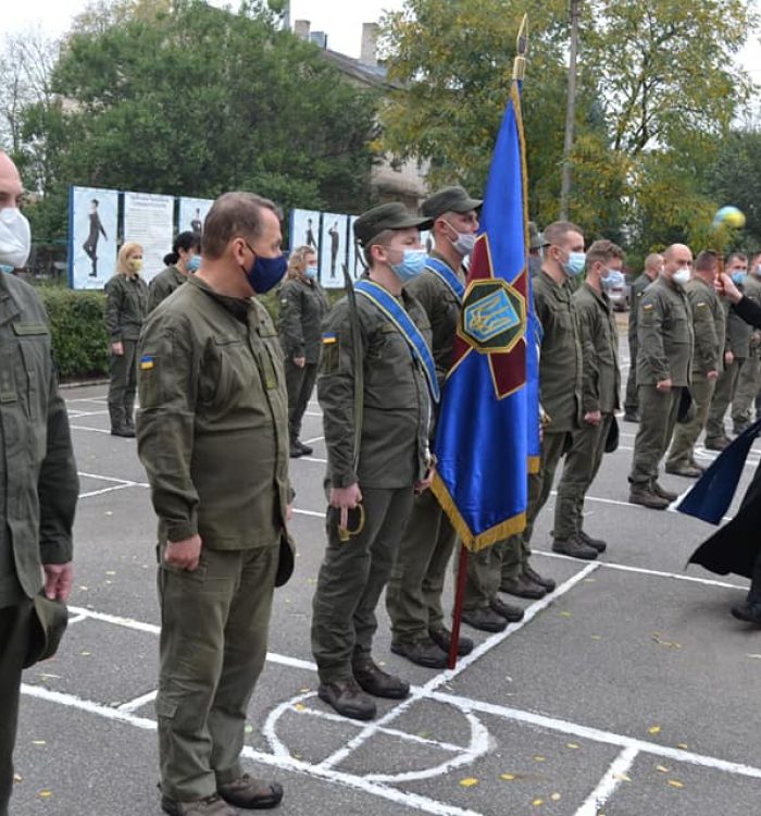 У Славутичі військовий капелан привітав гвардійців з Днем захисника України
