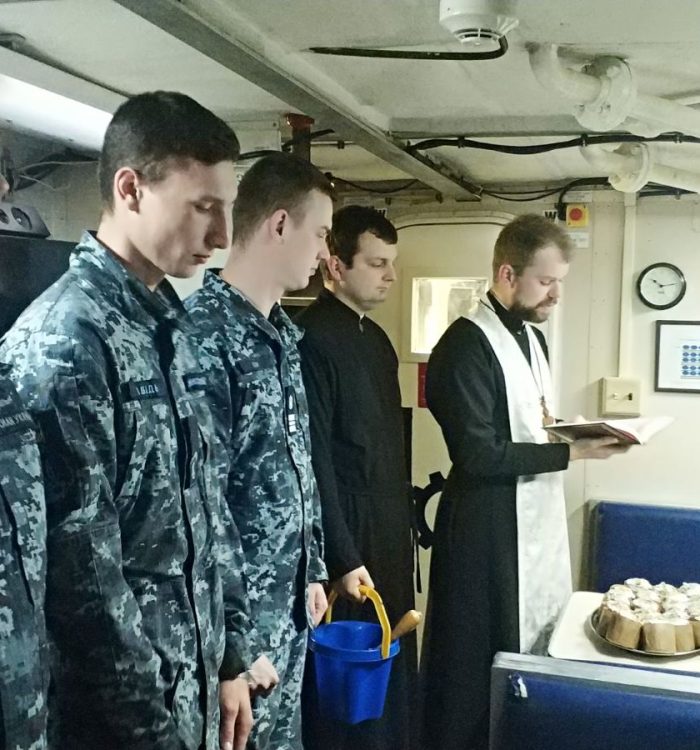 На новоствореній базі Військово-Морських Сил вперше відсвяткували світле Христове Воскресіння