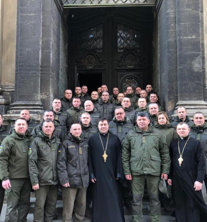 Військовослужбовці з управління Національної гвардії України відвідали львівський гарнізонний храм
