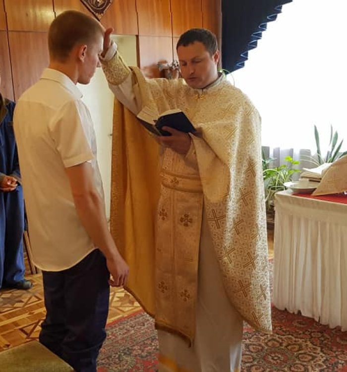 Хрещення у стінах військового госпіталю