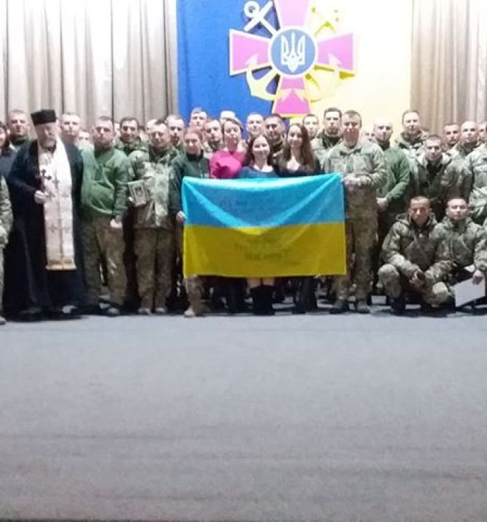 Військовий капелан привітав воїнів, що повернулися із зони бойових дій