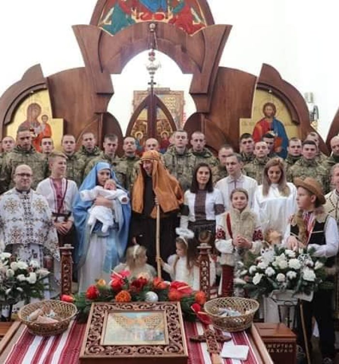 У Стрию військовослужбовці святкували Різдво Христове зі своїм капеланом