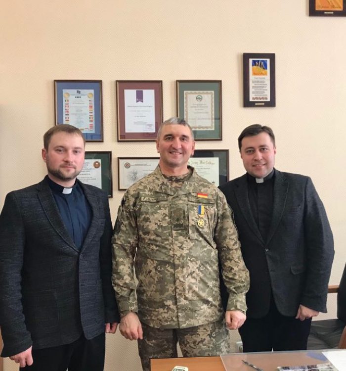Військові капелани УГКЦ зустрілися з начальником Київського військового ліцею генерал-майором Ігорем Гордійчуком