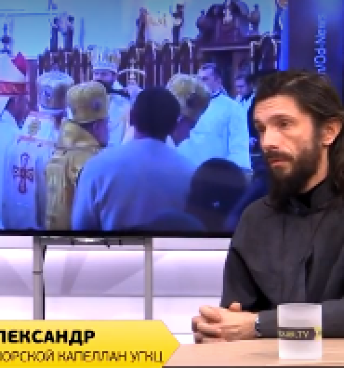 Військовий капелан о. Олександр Смеречинський у програмі на Одеському телебаченні