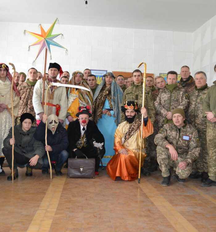 Капелан разом з колядниками здійснив Йорданські відвідини військового підрозділу