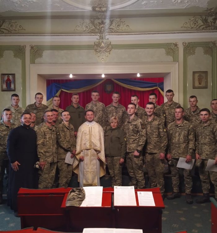Військові капелани відслужили першу Літургію у військовій частині Т0110