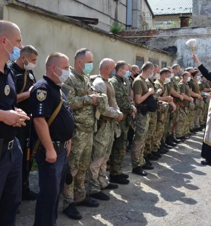Військовий капелан благословив батальйон «Львів», який відправляється для ротації на схід України
