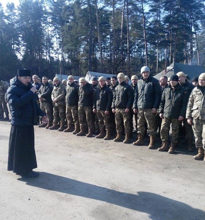Молитва за мир у 184-у Навчальному центрі Національної академії сухопутних військ