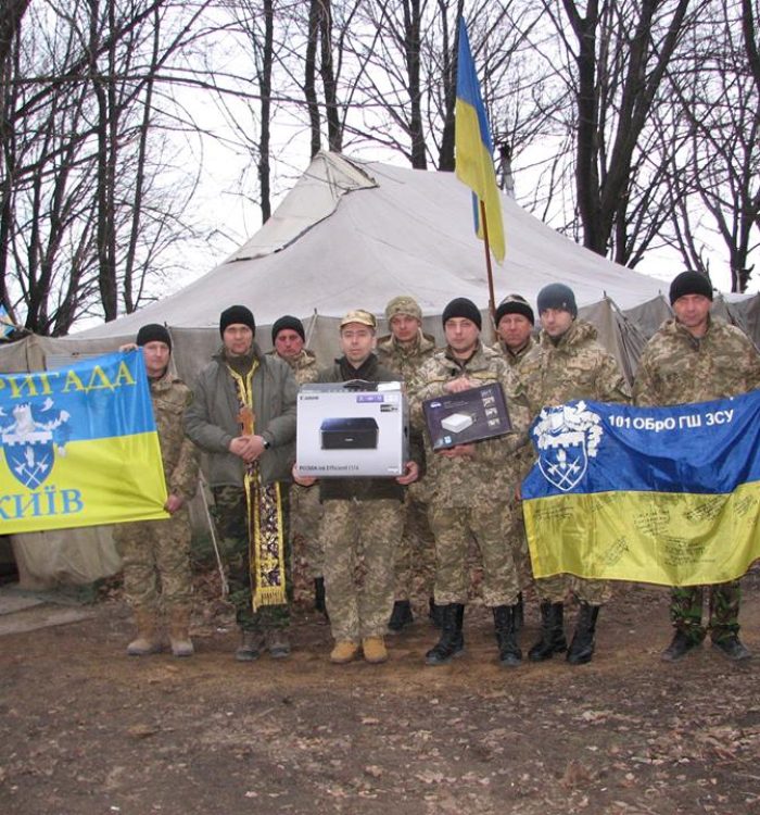 Зустріч військового капелана з українськими бійцями в Краматорську