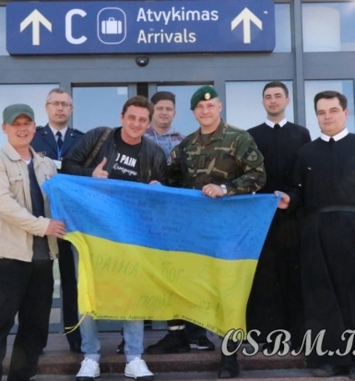 Захисники Донецького аеропорту та герої фільму «Кіборги» завітали до василіанського монастиря у Вільнюсі