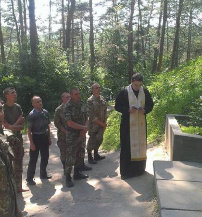 Капелани разом із солдатами весняного призову молились у Страдчі