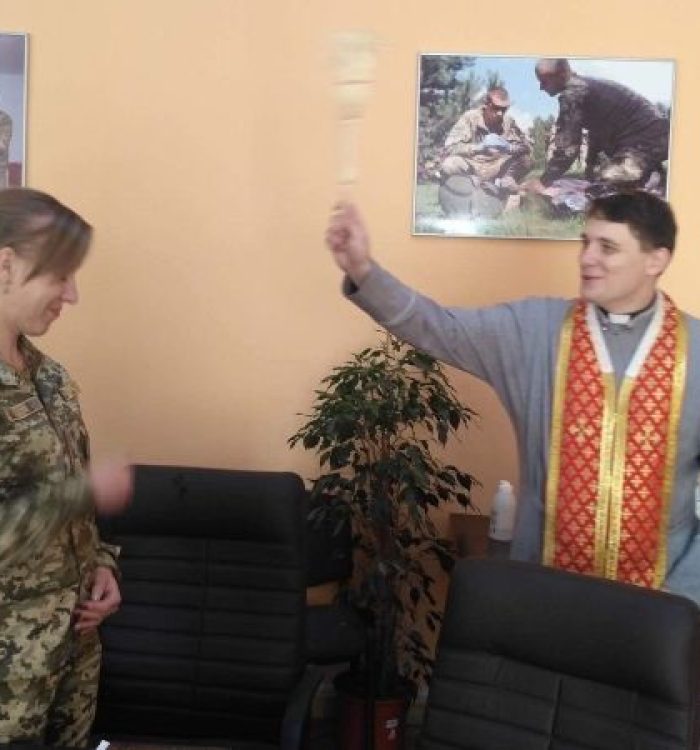 Капелан освятив Навчальний центр Військової служби правопорядку ЗСУ
