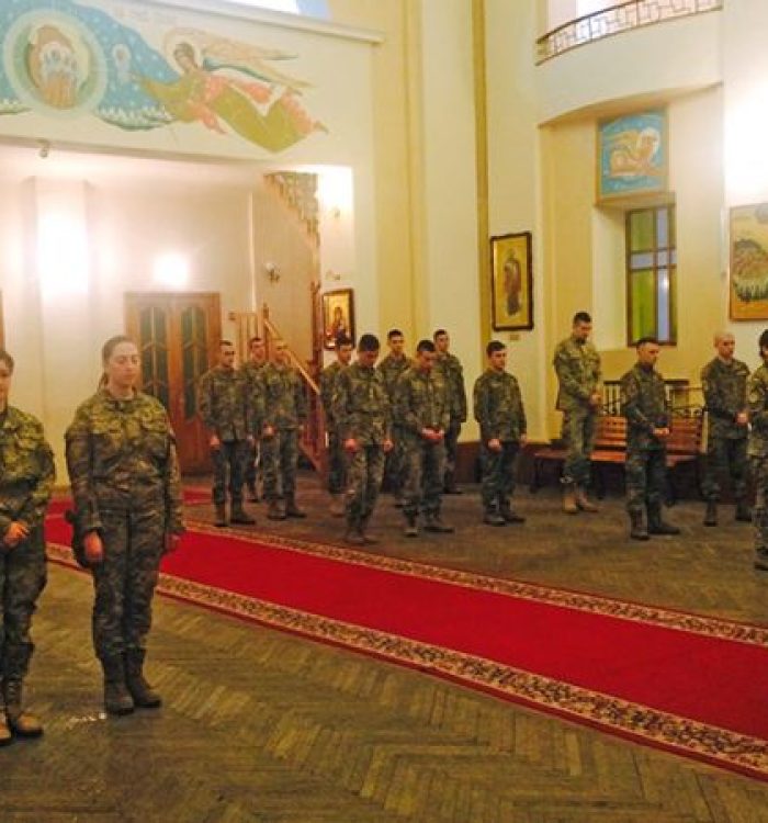Капелани разом з курсантами молились Велике Повечір’я з покаянним каноном Андрея Критського